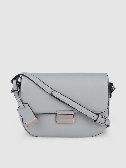 

Van Heusen Blue Solid Structured Sling Bag