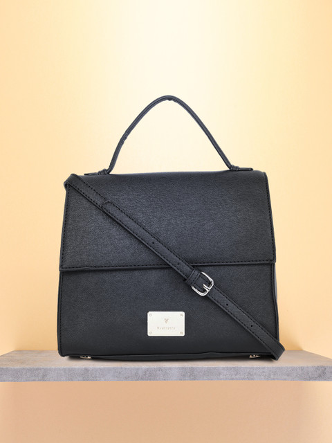 

Van Heusen Black PU Structured Satchel