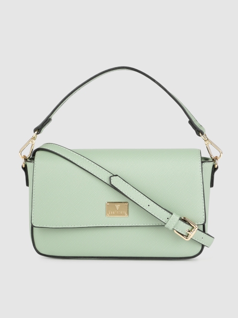 

Van Heusen Green Structured Handheld Bag