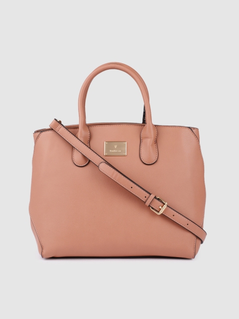

Van Heusen Women Brown Solid Handheld Bag