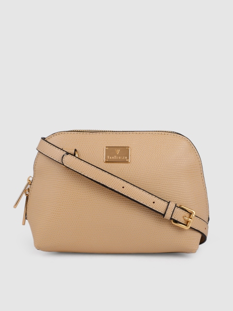 

Van Heusen Beige Textured Structured Sling Bag