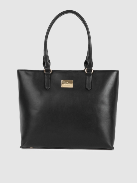 

Van Heusen Black PU Structured Shoulder Bag