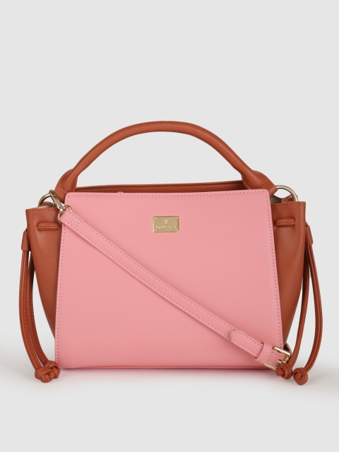 

Van Heusen Pink Solid Handheld Bag