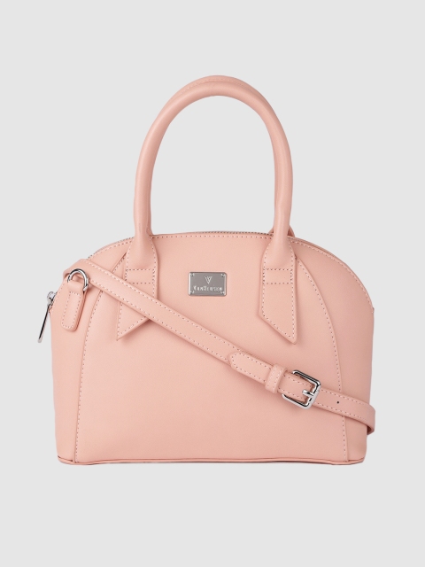 

Van Heusen Pink Solid Structured Sling Bag