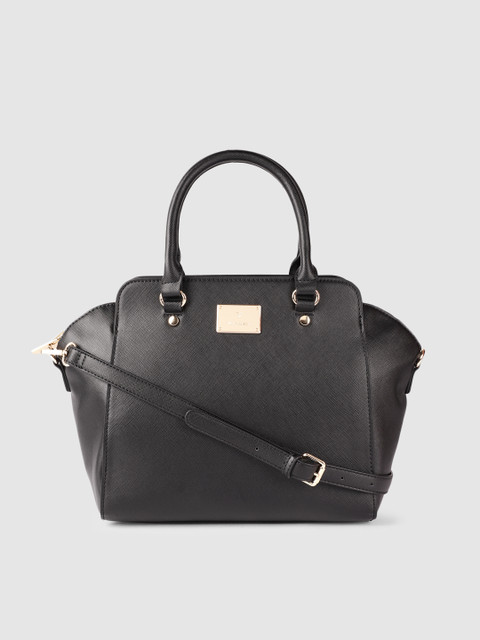 

Van Heusen Black PU Structured Handheld Bag