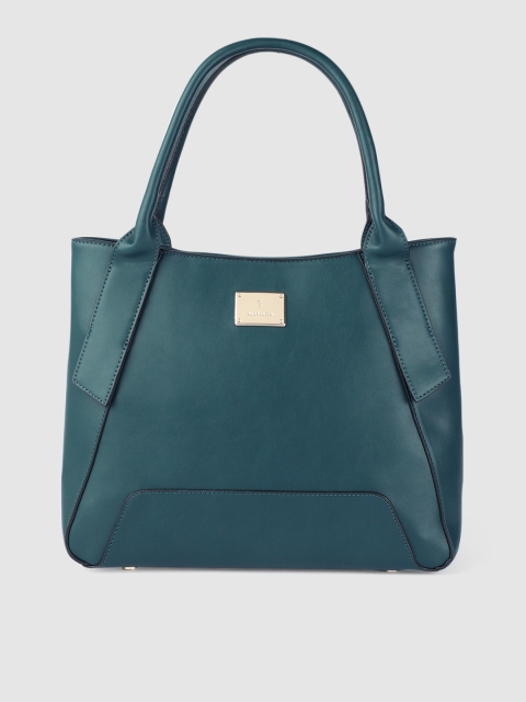 

Van Heusen Teal Solid PU Regular Structured Shoulder Bag