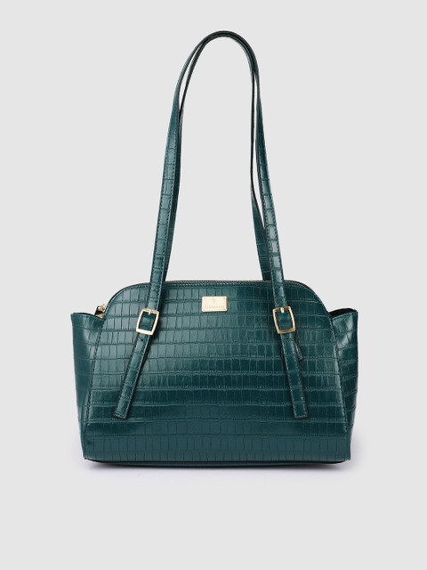 

Van Heusen Green Textured Structured Shoulder Bag