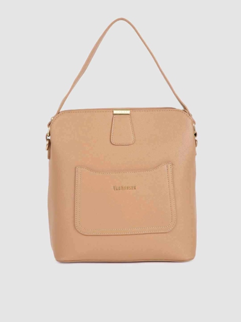 

Van Heusen Women Pink Solid Handheld Bag