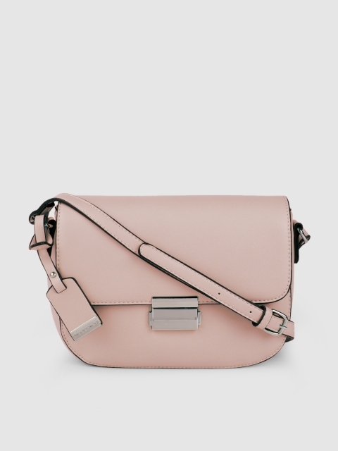 

Van Heusen Pink Solid PU Small Half Moon Sling Bag