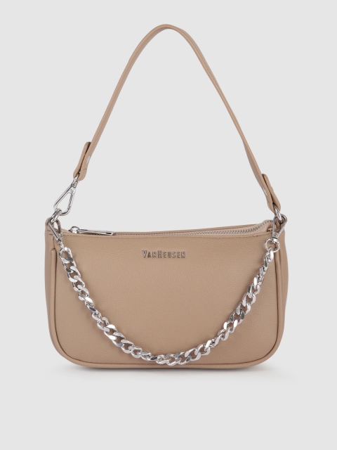 

Van Heusen Beige Solid Hobo Bag