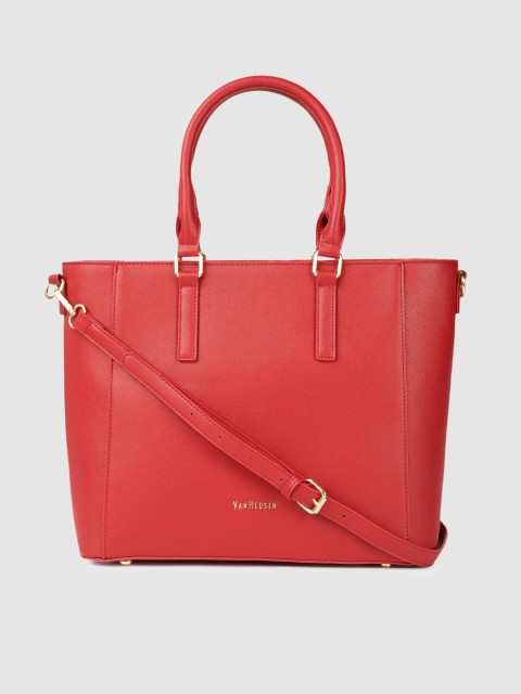 

Van Heusen Burgundy PU Structured Handheld Bag