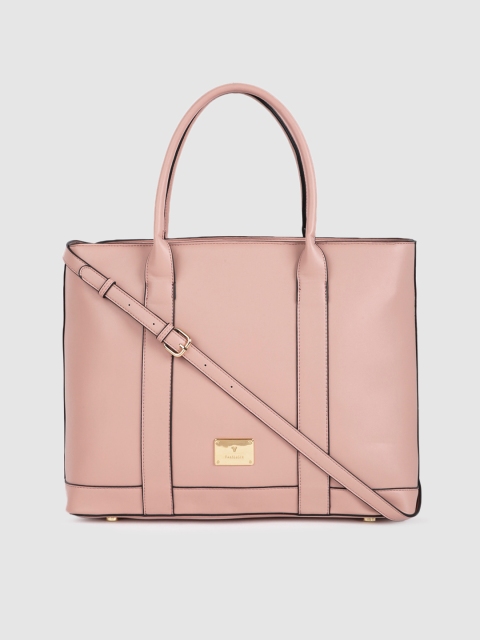 

Van Heusen Women Pink Solid Handheld Bag
