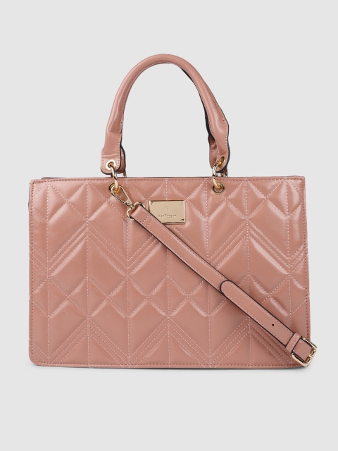 

Van Heusen Women Pink Quilted Handheld Bag