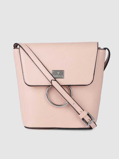 

Van Heusen Pink Solid Structured Sling Bag