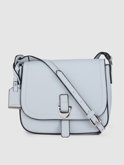 

Van Heusen Blue Solid Structured Sling Bag