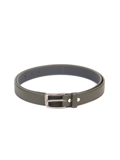 

Calvadoss Women Green Solid Slim Belt