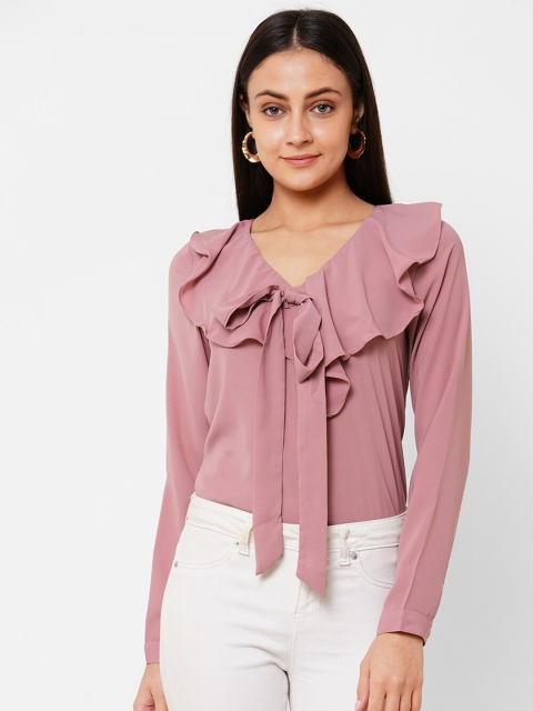

20Dresses Pink Crepe Regular Top