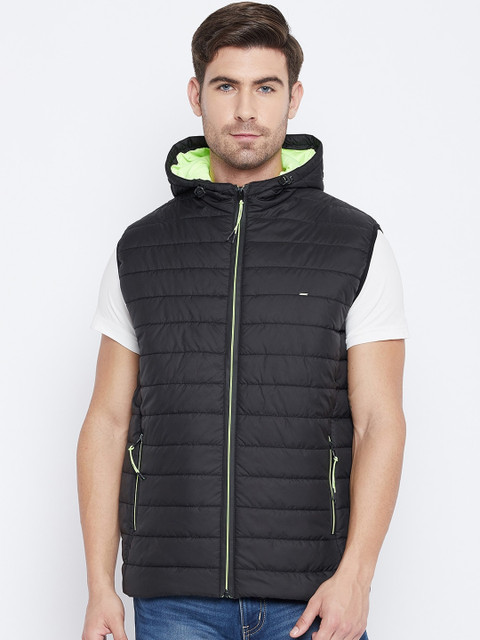 

Okane Men Black Lightweight Padded Jacket