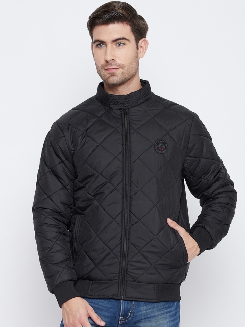 

Okane Men Black Lightweight Bomber Jacket