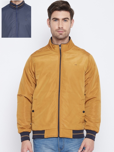 

Okane Men Tan Reversible Bomber Jacket