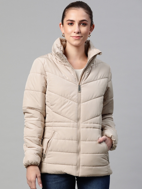 

Marks & Spencer Women Beige Bomber Jacket