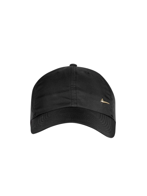 

Nike Unisex Black Solid Sportswear Heritage 86 Metal Swoosh Dri-FIT Baseball Cap