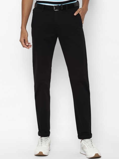 

Allen Solly Men Black Slim Fit Trousers