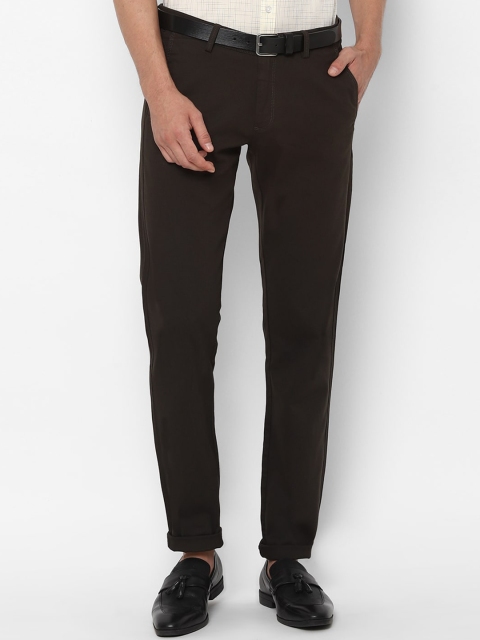 

Allen Solly Men Brown Slim Fit Cigerette Trousers