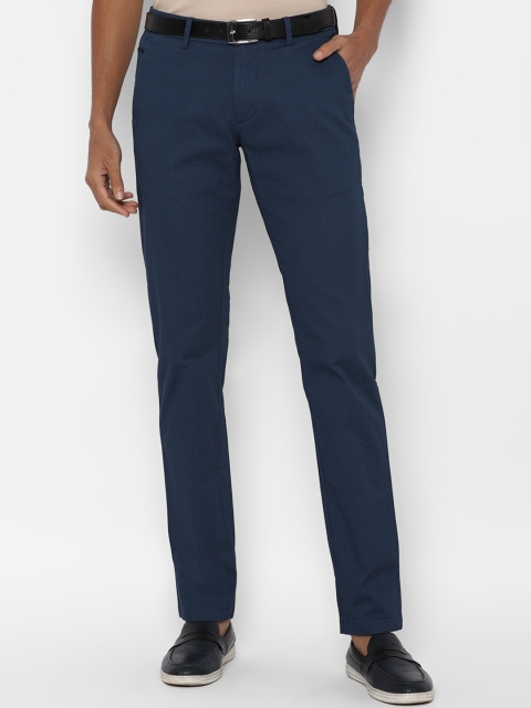 

Allen Solly Men Navy Blue Slim Fit Trousers