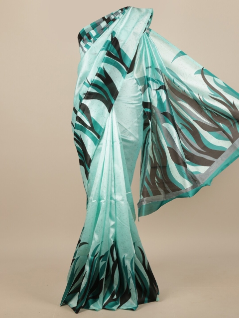 

Pothys Blue & Black Abstract Printed Saree