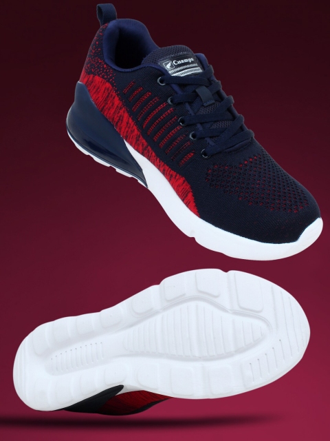 

Champs Men Navy Blue Mesh Running Non-Marking Shoes