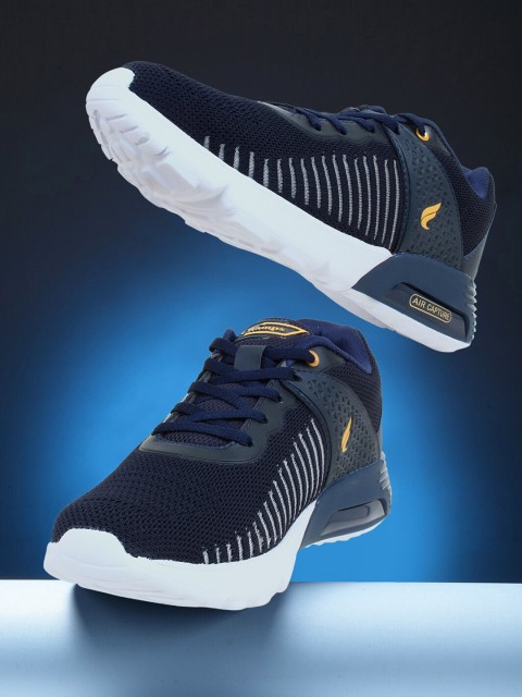 

Champs Men Navy Blue Mesh Running Shoes