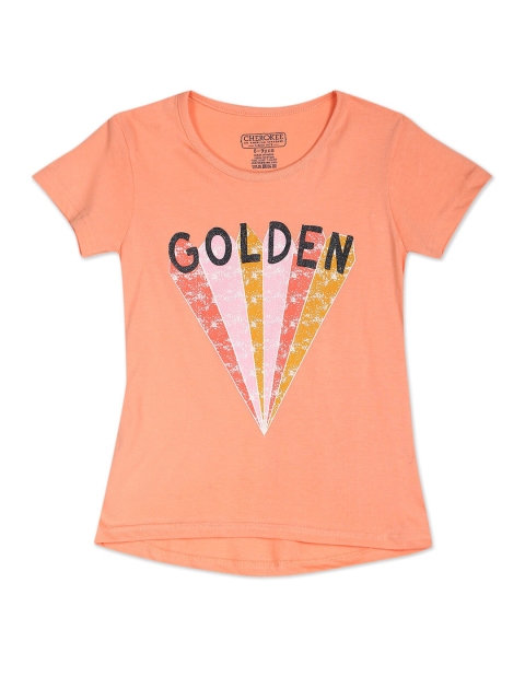 

Cherokee Girls Pink Graphic Printed T-shirt