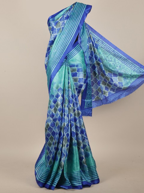 

Pothys Blue & Green Saree