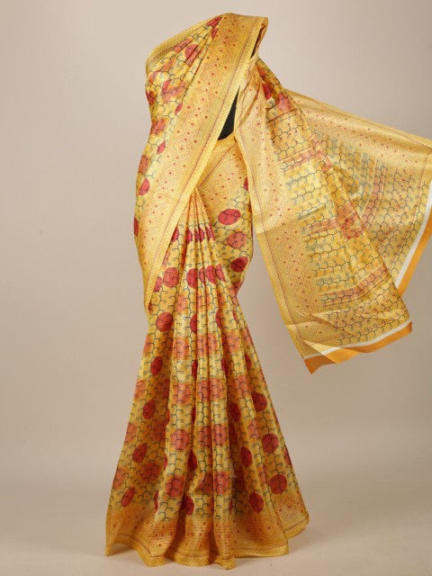

Pothys Yellow & Red Saree