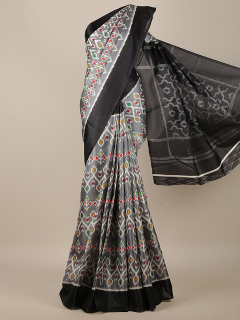 

Pothys Grey & Black Saree