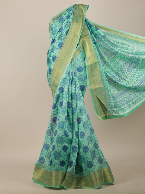 

Pothys Green & Blue Saree