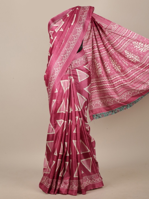 

Pothys Pink & White Saree