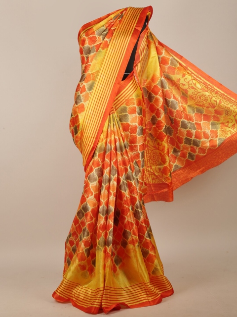 

Pothys Yellow & Orange Saree