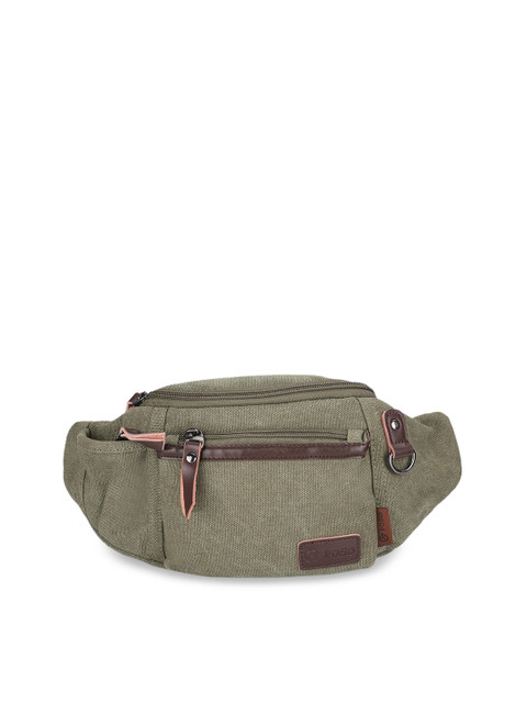 

POSO Green Waist Bag Travel Pouch with Adjustable Strap