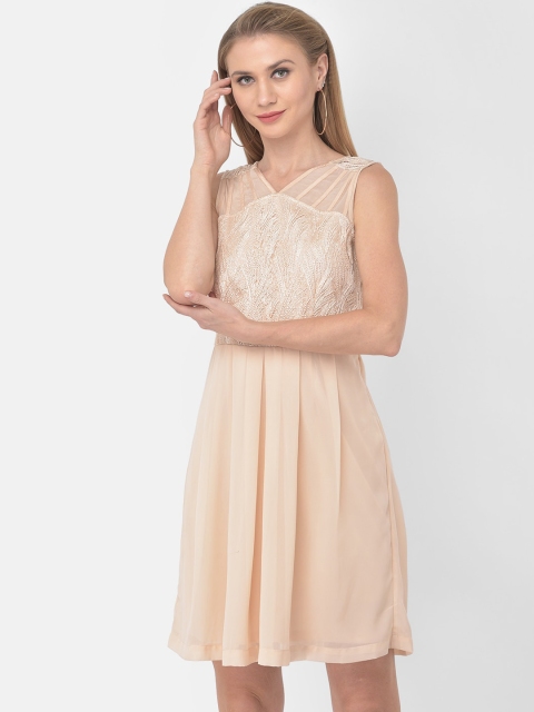 

Latin Quarters Peach-Coloured Dress