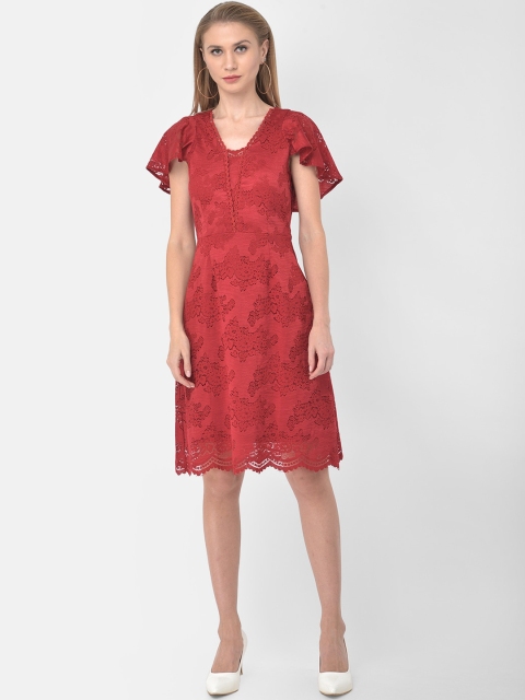 

Latin Quarters Red Lace Dress