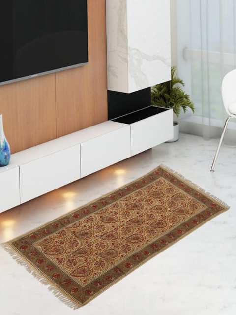 

Fabindia Beige & Brown Printed Cotton Floor Mat