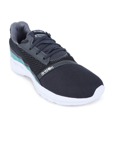 

Action Men Charcoal Grey & Blue Mesh Running Shoes