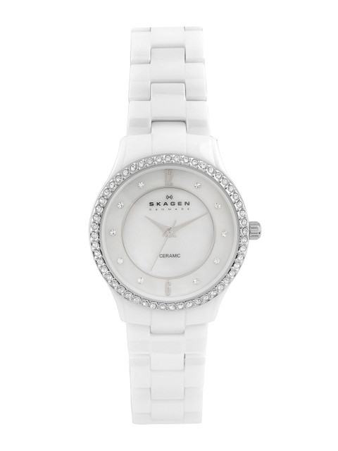 

SKAGEN Women White Dial Watch 347SSXWC