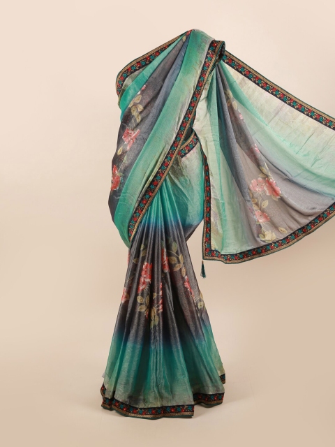 

Pothys Multicoloured Floral Beads and Stones Saree, Multi