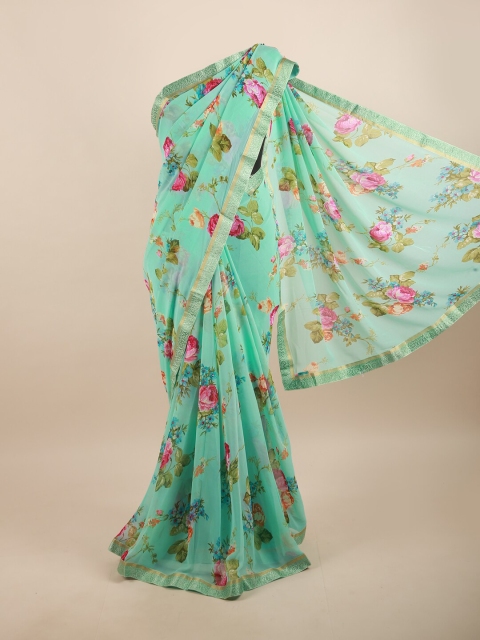 

Pothys Green & Green Floral Saree