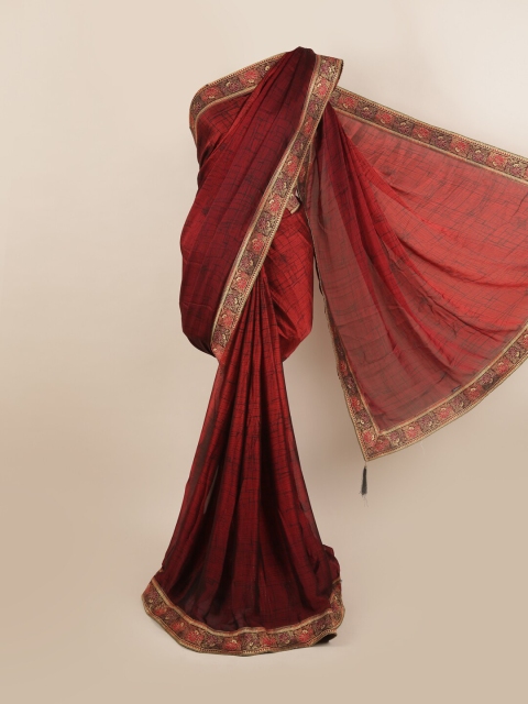 

Pothys Red Zari Saree