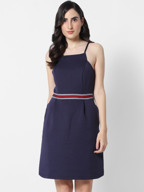 

MARCA Disati Navy Blue Sheath Dress