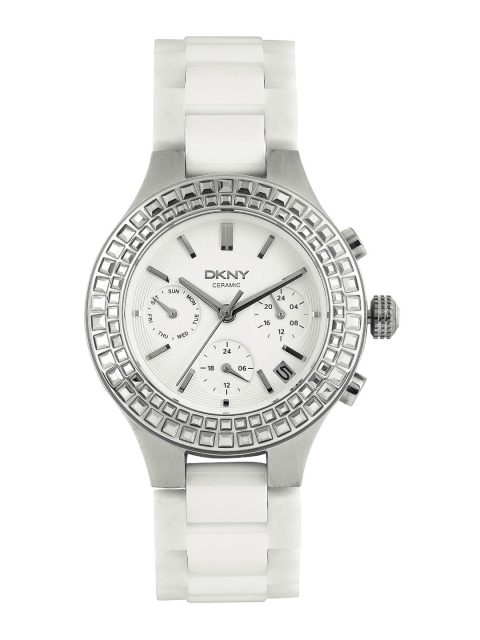 

DKNY Women White Dial Chronograph Watch NY2223I